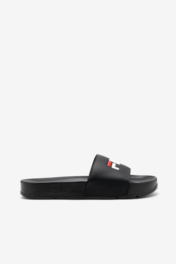 Slides Fila Mulher Pretas/Vermelhas/Branco - Fila Drifter Outlet Portugal,DXTF-40572